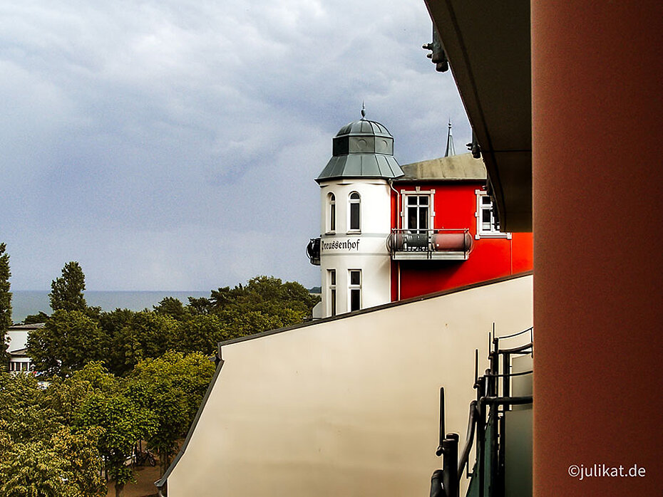 Blick über das Hotel