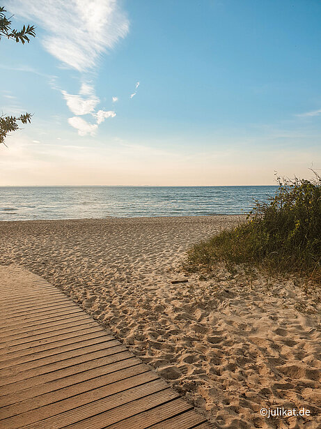 Sonnenuntergangsstimmung am Priwall-Strand