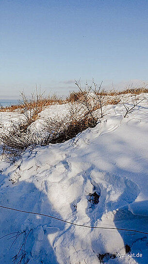 Düne im Schnee